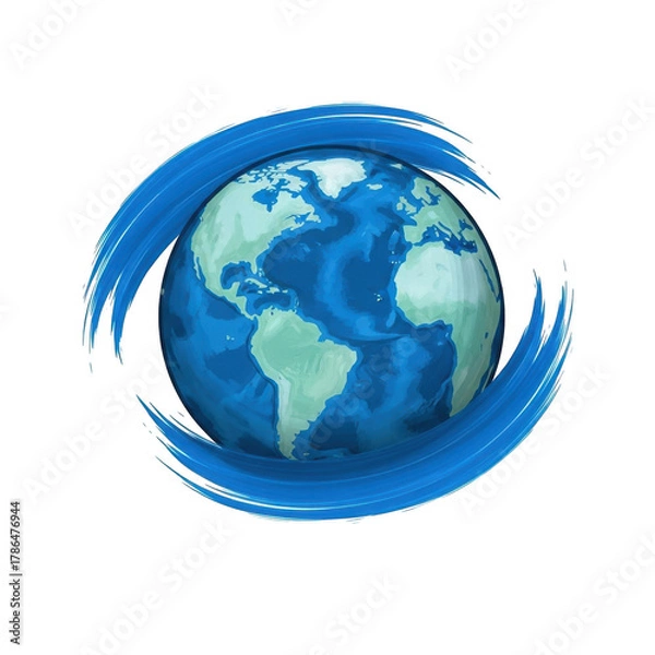 Obraz World isolated on transparent background