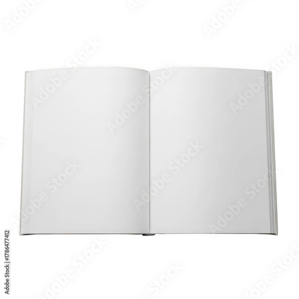Obraz Blank book isolated on transparent background
