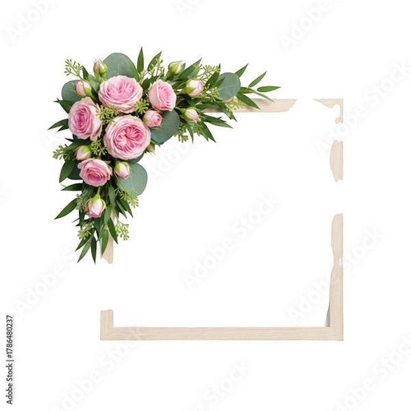 Obraz Corner isolated on transparent background