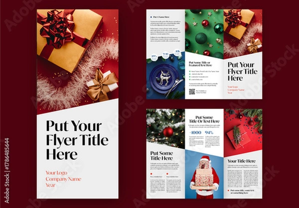 Obraz Christmas Flyer Layout