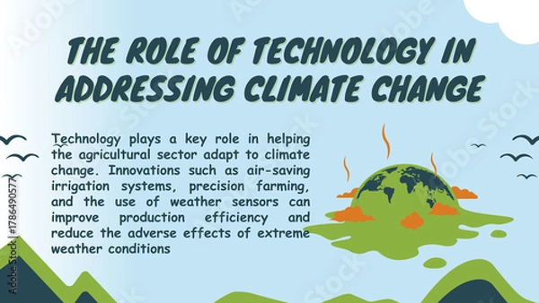 Fototapeta Presentation Climate change 