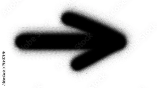 Fototapeta Spray paint arrow pointing right