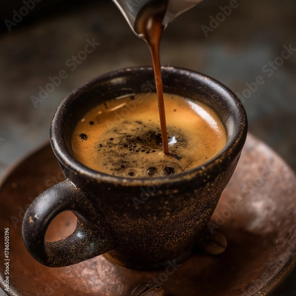 Obraz Pouring Fresh Espresso
