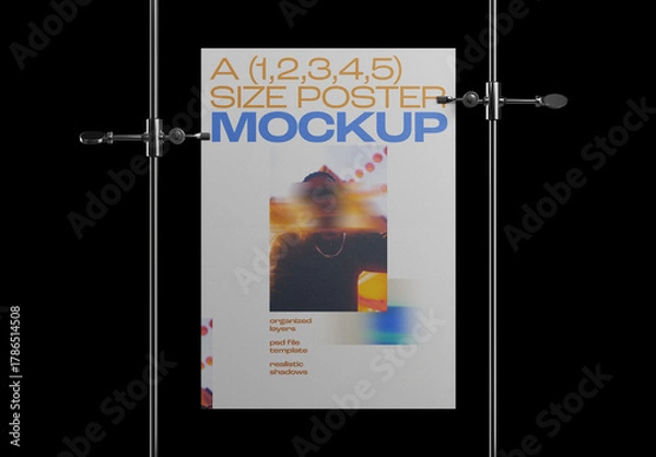 Fototapeta Vertical Poster Mockup