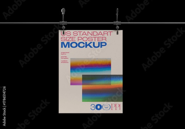 Fototapeta Vertical Poster Mockup