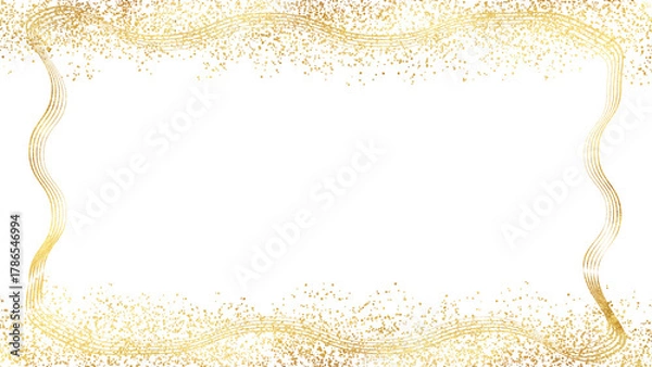 Fototapeta elegant golden abstract texture transparent background wave mesh