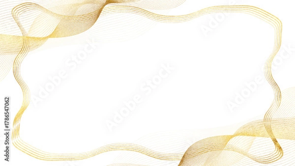 Fototapeta elegant golden abstract texture transparent background wave mesh