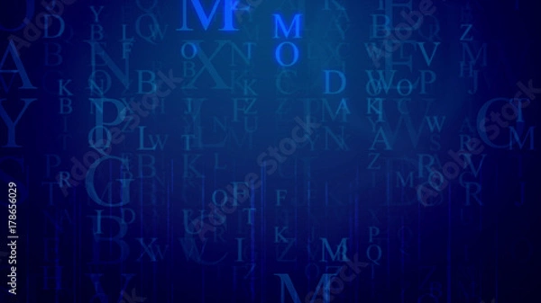 Fototapeta  Artistic holographic letter illustration