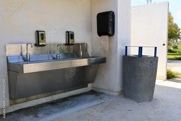 Fototapeta Public Handwashing Station