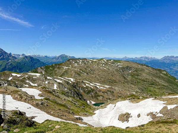 Obraz high mountain landscape of Chamonix, France in the Summer 