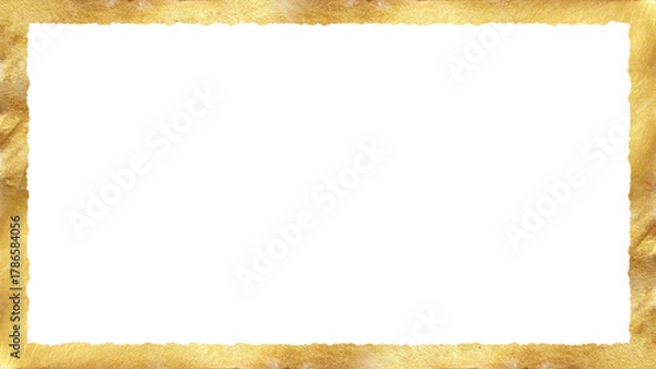 Fototapeta golden border on transparent background