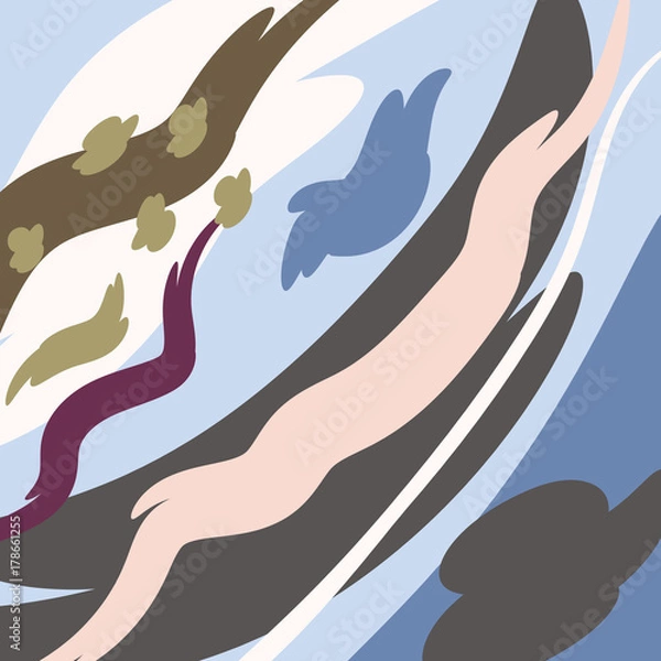 Fototapeta Abstract, art, vector, background