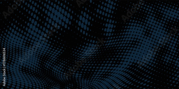 Fototapeta Deep Blue Grunge Texture Background with Black Surface Details for Bold Visual Compositions