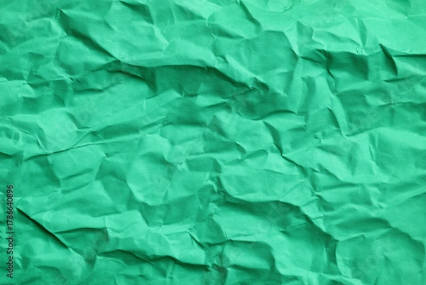 Obraz crumpled green paper texture