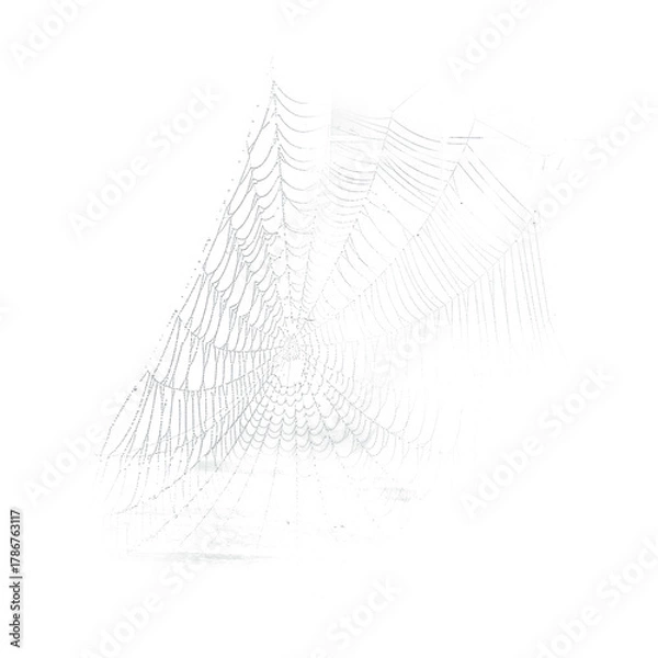 Fototapeta spider web with dew, 300 dpi