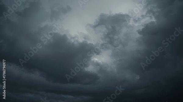 Obraz storm clouds timelapse