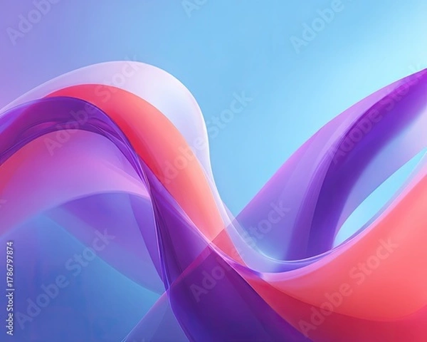 Obraz Abstract Colorful Flowing Waves Design