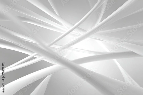 Fototapeta Abstract Intertwined Light Gray Lines