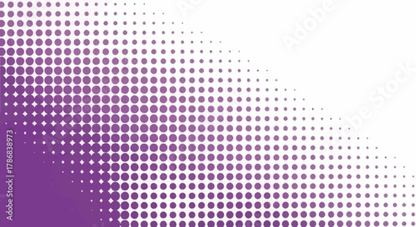 Obraz Purple Dot Pattern Background - Abstract Design for Graphic Overlays and Artistic Compositions