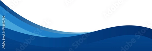 Fototapeta Abstract Blue Wave Background