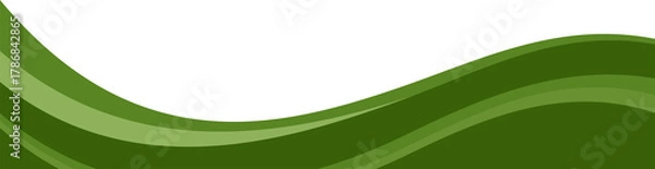 Obraz Abstract Green Wave Background for Eco-Friendly Designs