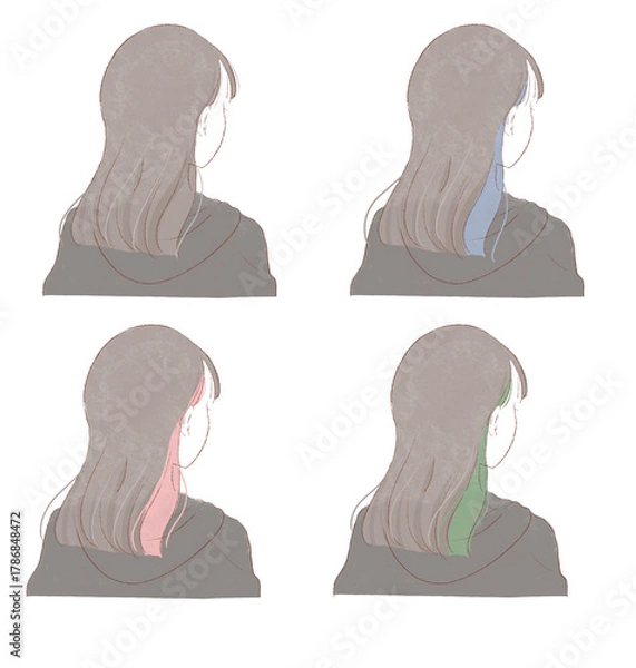 Fototapeta 女性後ろ姿