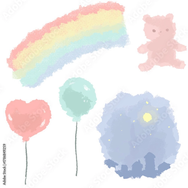 Fototapeta 色んな素材虹