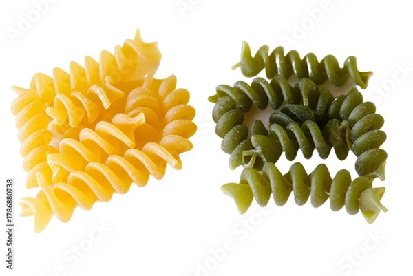 Obraz Two Different Pasta Dishes Side by Side PNG