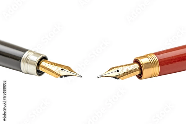 Obraz Two Different Pens Spaced Apart PNG