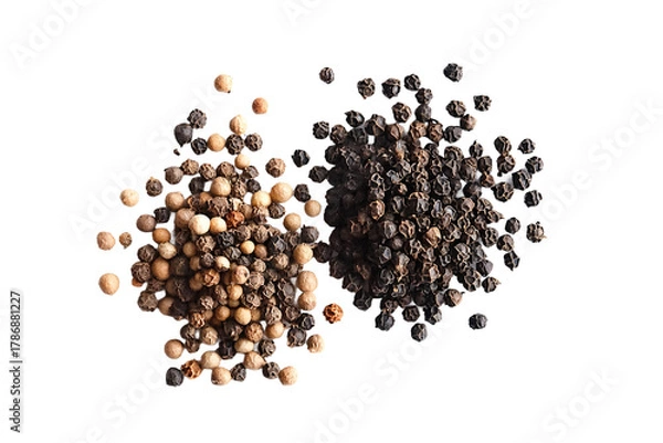 Obraz Two Different Peppers Spaced Apart PNG