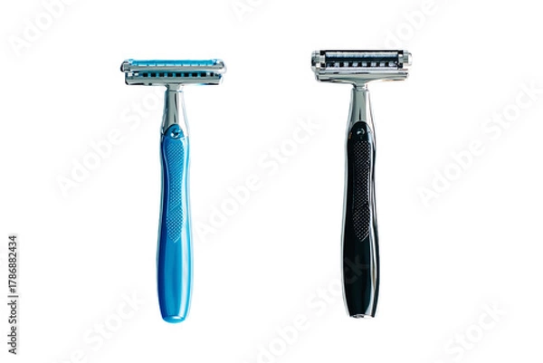 Obraz Two Razors Placed Apart PNG