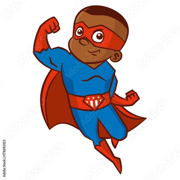 Obraz Superhero boy Cartoon character