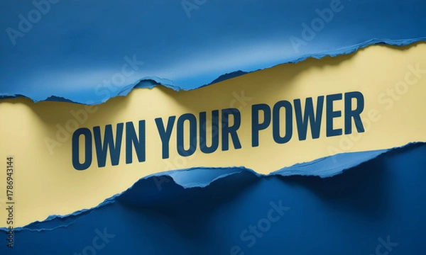 Fototapeta Unleash your potential and own your power for success in business and life, find motivation and inspiration to achieve your goals today