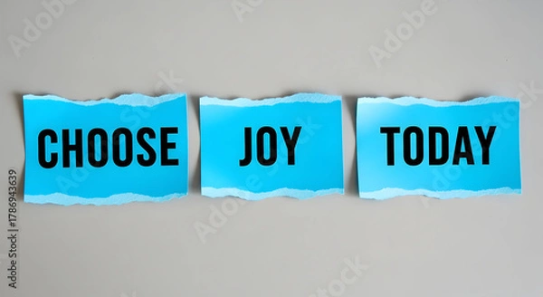 Fototapeta Choose joy today with this inspirational message for a positive mindset, self care reminders, and motivation for a happy and fulfilling life