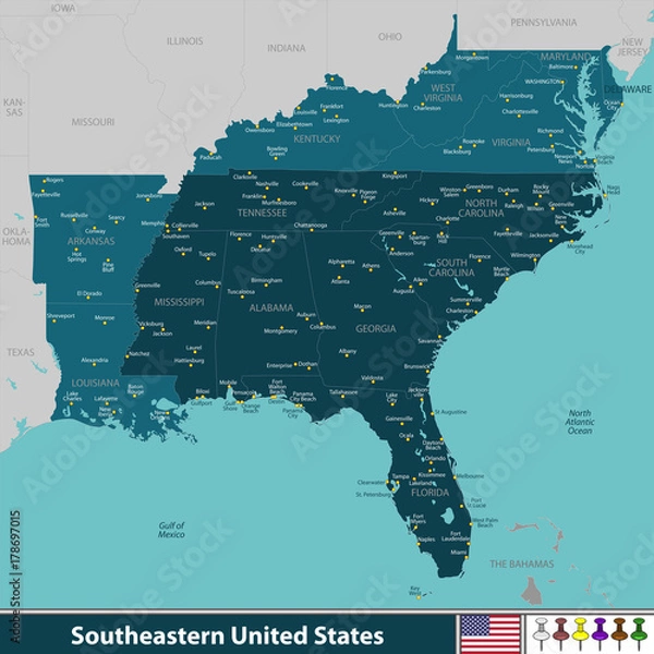 Fototapeta Południowo-wschodnie Stany Zjednoczone