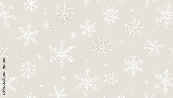 Obraz christmas background with snowflakes vector