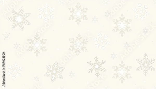 Obraz christmas background with snowflakes vector