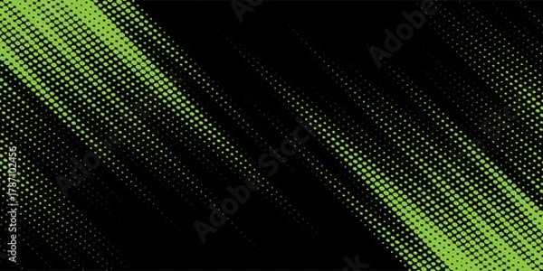 Obraz green black brush wrap car sticker pattern abstract banner sporty lines black green color combination grunge brush modern pattern racing motorsport vector design.