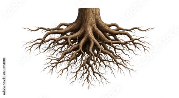 Fototapeta Simple black bird silhouette sitting in wild grass for nature logo or graphic design isolated PNG with Transparent Background