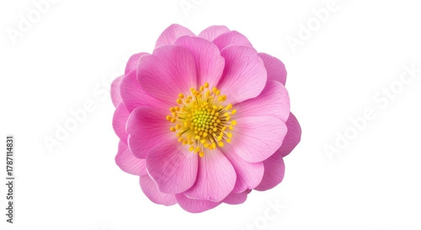 Fototapeta Simple black bird silhouette sitting in wild grass for nature logo or graphic design isolated PNG with Transparent Background