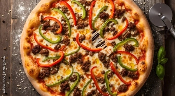 Fototapeta Software engineer working with holographic interface in a futuristic office setting