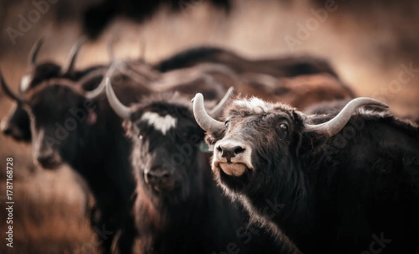 Obraz cattle in front of the mountains
