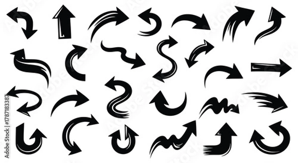 Fototapeta Dynamic arrow collection for your next creative design project now