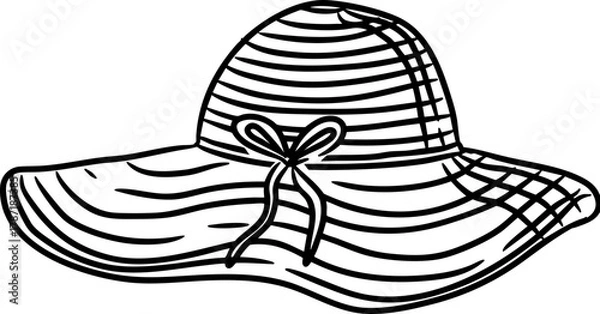 Obraz Hand Drawn Sun Hat