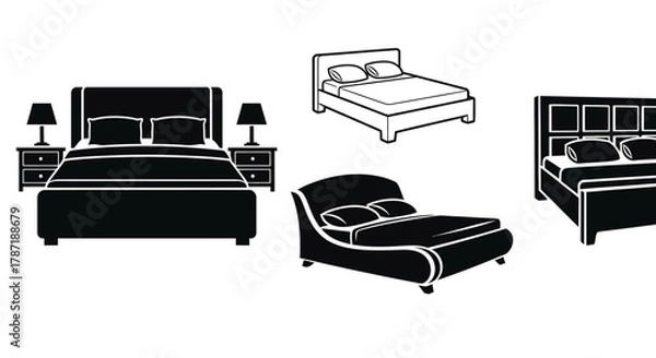 Fototapeta Create your dream bedroom with these luxurious bed styles today