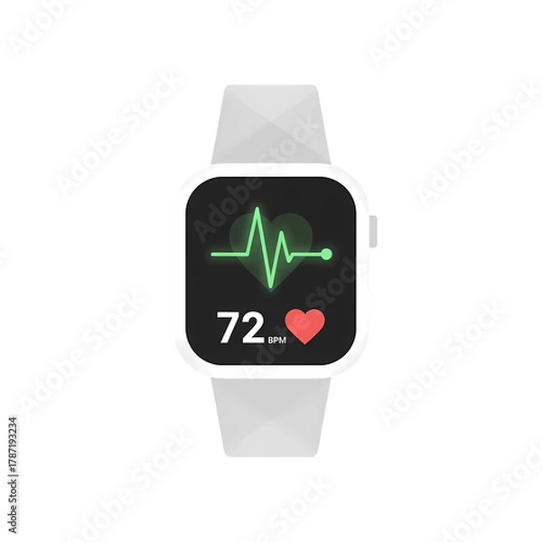Fototapeta smartwatch vector measures calories