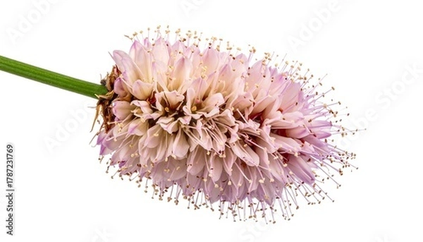 Obraz Close-up of delicate flower head with vibrant colors and stem