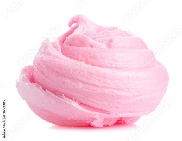 Obraz Close-up of pink, swirled, soft, and textured substance