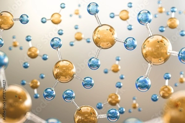 Fototapeta Biochemistry and Bio Molecul Background 