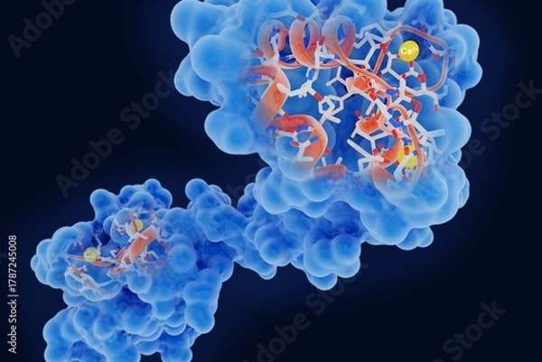 Fototapeta Biochemistry and Bio Molecul Background 